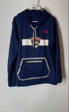 Load image into Gallery viewer, Adidas Mens Blue NHL Florida Panthers Team Issue Hockey Pullover Hoodie Size L
