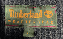 Load image into Gallery viewer, Timberland Mens Black Sleeveless Pockets Ribbed Full-Zip Vest Sweater Size L
