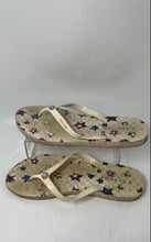 Load image into Gallery viewer, Coach Womens Abbigail Beige Star Printed Slip-On Flip Flop Sandals Size 10 B
