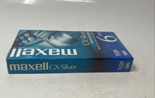 Load image into Gallery viewer, Maxell GX-Silver T-120 6-Hour High Quality Blank VHS Videocassette Sealed
