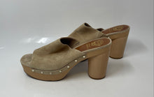 Load image into Gallery viewer, Vince Camuto Womens Haydorn Beige Suede Slip-On Closed Toe Mule Sandals Size 10
