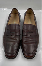 Load image into Gallery viewer, Authentic Salvatore Ferragamo Mens Brown Leather Loafer Shoes Size 8.5 D Damaged
