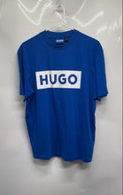 Load image into Gallery viewer, Hugo Boss Mens Blue Cotton Short Sleeve Crew Neck Pullover T-Shirt Size Small
