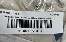 Load image into Gallery viewer, Reebok Mens Classic Cream Blue White Low Top Lace-Up Sneaker Shoes Size 11
