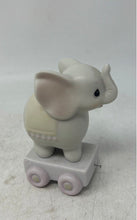 Load image into Gallery viewer, Precious Moments Birthday Series 4 Years Old Circus Train Elephant Figurine

