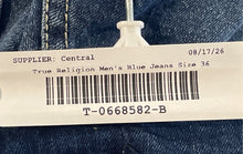 Load image into Gallery viewer, True Religion Mens Blue Denim Medium Wash Stretch Pockets Skinny Jeans Size 36
