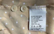 Load image into Gallery viewer, Liz Claiborne Lizsport Womens Khaki Polka Dots Long Sleeve Button-Up Shirt Sz XL
