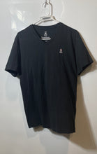 Load image into Gallery viewer, Psycho Bunny Mens Black Cotton Short Sleeve V-Neck Pullover T-Shirt Size 5
