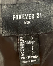 Load image into Gallery viewer, Forever 21 Mens Black Mock Neck Pockets Full-Zip Puffer Vest Size Large
