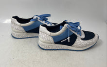 Load image into Gallery viewer, Michael Kors Womens Allie Wrap White Blue Low Top Sneakers Shoes Size 7.5
