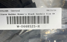 Load image into Gallery viewer, Steve Madden Womens Leslie Black Studded Open Toe Platform Sandals Size 6M
