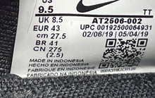 Load image into Gallery viewer, Nike Mens Air Max Fly AT2506-002 Black White Lace-Up Sneakers Shoes Size 9.5
