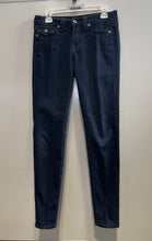 Load image into Gallery viewer, True Religion Womens Navy Blue Denim Dark Wash Pockets Skinny Leg Jeans Size 29

