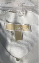 Load image into Gallery viewer, Michael Kors Womens White Ribbed Knit Crew Neck Pullover Tank Top Size Medium
