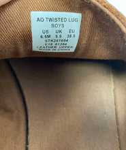 Load image into Gallery viewer, Sperry Top-Sider Boys AO Twisted Lug Brown Leather Moc Toe Boat Shoes Size 6.5M
