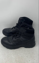 Load image into Gallery viewer, Magnum Mens Black Faux Leather Round Toe Lace-Up Ankle Combat Boots Size 10.5
