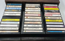 Load image into Gallery viewer, Antique Recorder Cassette Tapes Music Lot In Wooden Box 36 Pcs Not Tested
