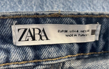 Load image into Gallery viewer, Zara Womens Blue Denim Pockets Stretch Straight Leg Jeans Size 4
