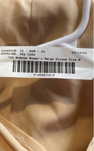 Load image into Gallery viewer, 7th Avenue Womens Beige Sleeveless Peplum Blouse Top Size M
