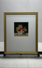 Load image into Gallery viewer, Bowl Filled With Red And Yellow Fruits Wall Decor Art Print Signed By Som Framed
