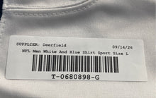 Load image into Gallery viewer, Nike Mens White Blue New England Patriots Tom Brady #12 NFL Jersey Sport Size L
