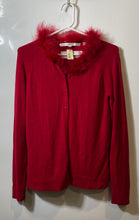 Load image into Gallery viewer, Max Studio Womens Red Long Sleeve Cardigan Sweater Size Medium With Tag
