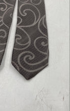 Load image into Gallery viewer, Giorgio Armani Mens Gray Brown Printed Adjustable Formal Designer Tie
