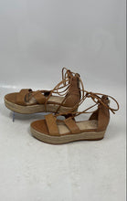 Load image into Gallery viewer, Vince Camuto Womens Kellia Brown Leather Platform Espadrille Sandals Size 6.5M
