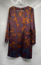 Load image into Gallery viewer, The Limited Womens Multicolor Paisley Round Neck Long Sleeve Shift Dress Size S
