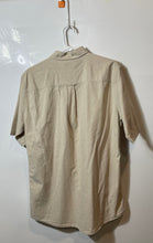 Load image into Gallery viewer, Piazza Italia Mens Beige Cotton Short Sleeve Collared Button-Up Shirt Size XL
