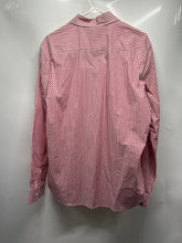 Load image into Gallery viewer, Michael Kors Mens Red White Long Sleeve Button-Up Shirt Size Large

