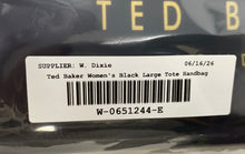 Load image into Gallery viewer, Ted Baker London Womens Black Double Handle Travel Large Tote Handbag

