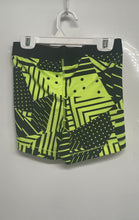 Load image into Gallery viewer, Nike Pro Womens Black Green Geometric Athletic Compression Shorts Size Medium
