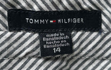 Load image into Gallery viewer, Tommy Hilfiger Womens Dark Blue Flat Front Slash Pockets Chino Shorts Size 14
