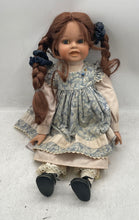 Load image into Gallery viewer, Tchibo Deko-Puppe Isabella Braided Brown Hair Collectible Porcelain Doll In Box
