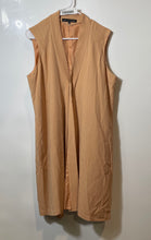 Load image into Gallery viewer, Calvin Klein Womens Orange Sleeveless V-Neck Pullover Shift Dress Size 14

