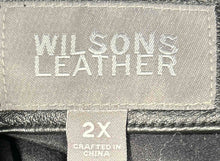 Load image into Gallery viewer, Wilsons Leather Mens Black Long Sleeve Regular Fit Lined Full-Zip Jacket Size 2X
