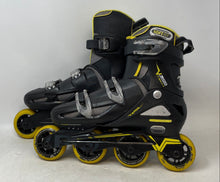 Load image into Gallery viewer, Roller Derby Mens V500 V-Tech Black Soft Fit Adjustable Inline Skates Size 6-9
