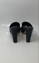 Load image into Gallery viewer, Cole Haan Womens Black Leather Block Heel Slip-On Slide Sandals Size 6 B
