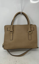 Load image into Gallery viewer, Michael Kors Womens Brown Hamilton Saffiano Leather Pockets Satchel Handbag
