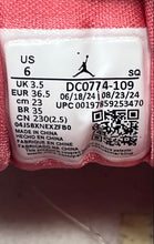 Load image into Gallery viewer, Nike Womens Air Jordan 1 Low DC0774-109 White Pink Leather Sneakers Shoes Size 6
