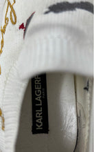 Load image into Gallery viewer, Karl Lagerfeld Womens Miranda White Printed Slip-On Sneaker Shoes Size 6M
