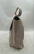 Load image into Gallery viewer, Abbott Lyon Womens Light Pink Pebbled Leather Flap Over Top Handle Tote Handbag
