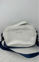 Load image into Gallery viewer, Nautica Womens White Blue Adjustable Strap Inner Pockets Crossbody Bag
