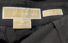 Load image into Gallery viewer, Michael Kors Womens Black Berkeley Fit Straight Leg Trouser Pants Size 6
