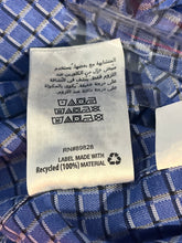 Load image into Gallery viewer, Tasso Elba Mens Blue Check Print Long Sleeve Button Front Dress Shirt L 16-16.5
