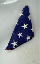 Load image into Gallery viewer, Blue White Stars Pattern Fabric Folded Home Outdoor American Flag
