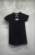 Load image into Gallery viewer, Nine West Womens Black V-Neck Short Flutter Sleeve Pleated Blouse Top Size S
