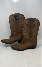 Load image into Gallery viewer, Arizona Mens Beige Mid-Calf Cowboy Western Boots Size 11M With Tag
