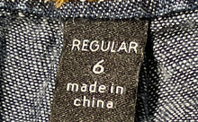 Load image into Gallery viewer, The Limited Womens Blue Denim Flat Front Pockets Wide-Leg Dress Pants Size 6
